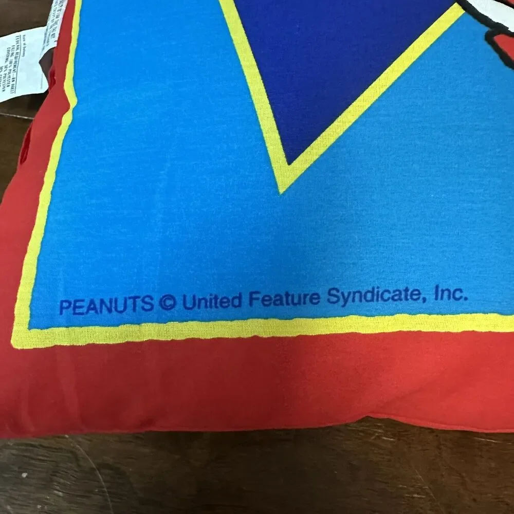 Vintage Snoopy Skating Character‎ Throw Pillow Peanuts United Feature Syndicate